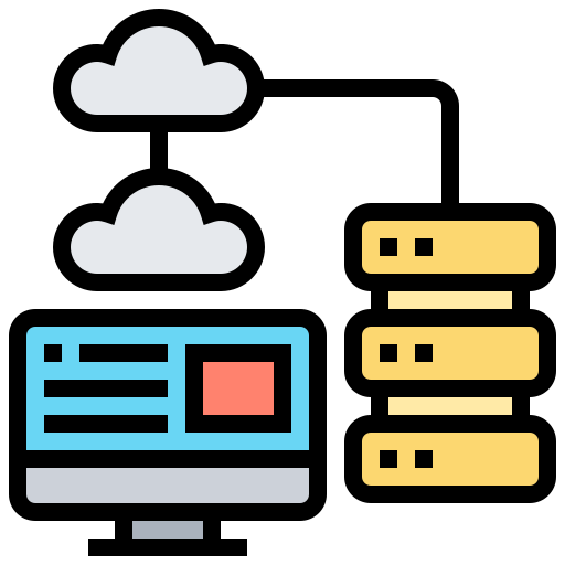 Cloud database free icon