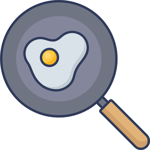 Frying pan free icon