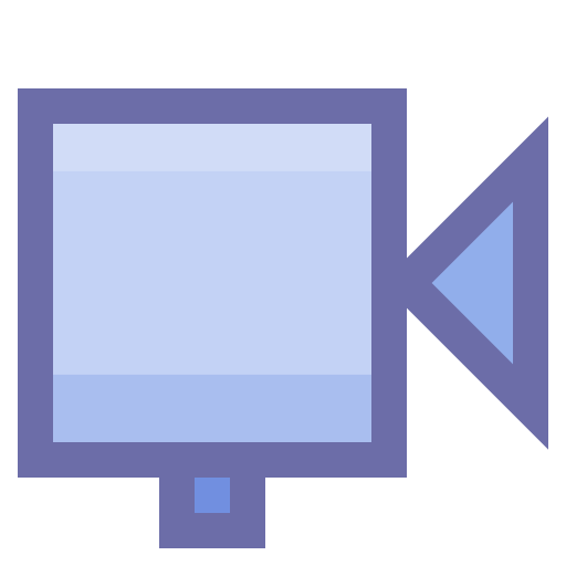 Video Generic Outline Color icon