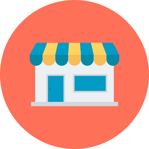 shop icon flat