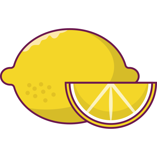 Lemon slice Vector Stall Lineal Color icon