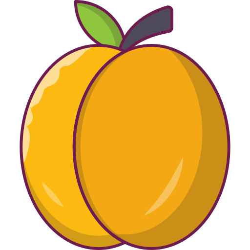 Peach Vector Stall Lineal Color icon