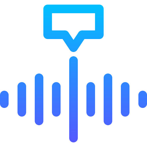 mensaje de audio icono gratis