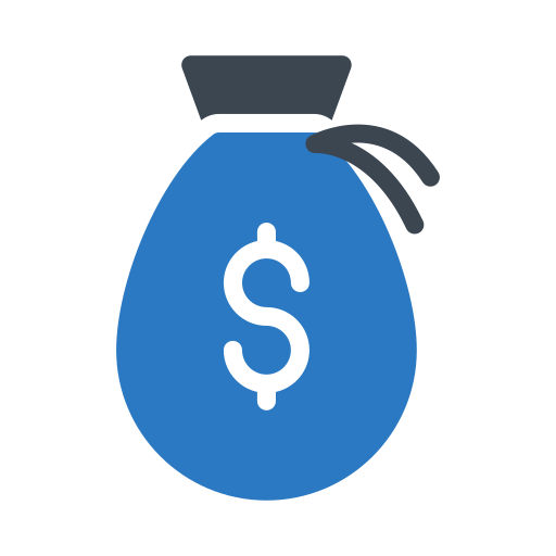 bolsa de dinero icono gratis