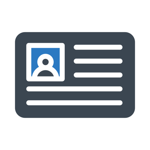tarjeta de identificación icono gratis