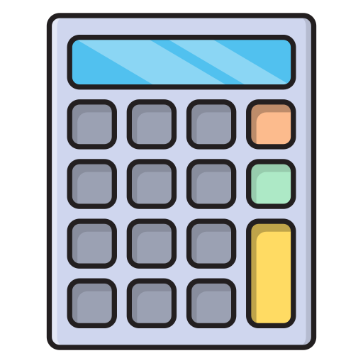 Calculate Vector Stall Lineal Color Icon