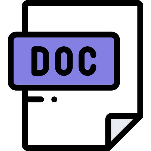 formato de archivo doc icono gratis