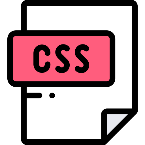 formato de archivo css icono gratis