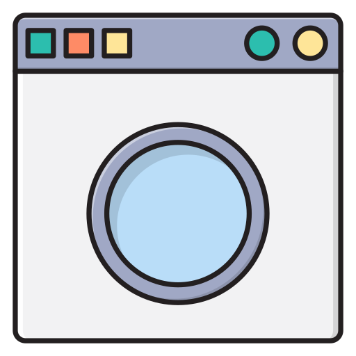 Vector Stall Lineal Color Washing machine icon