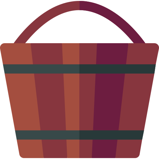 Bucket Basic Rounded Flat icon