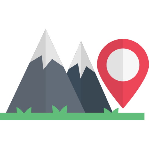 Location Vector Stall Flat icon