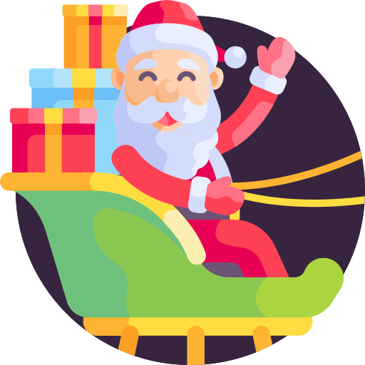 Santa claus Detailed Flat Circular Flat icon