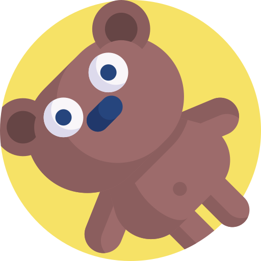 oso de juguete icono gratis