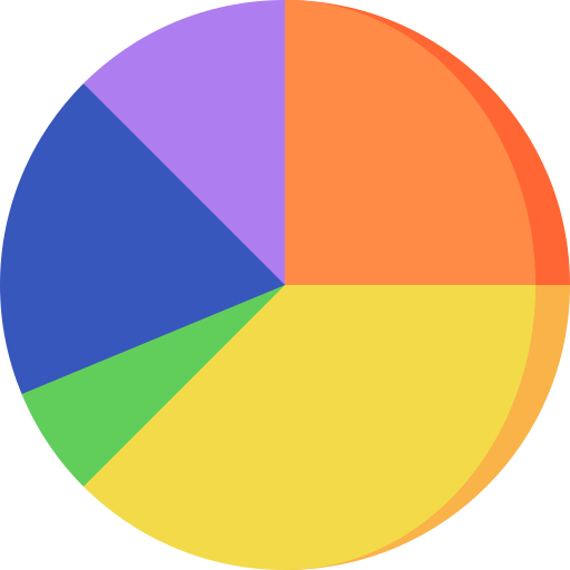 gráfico circular icono gratis