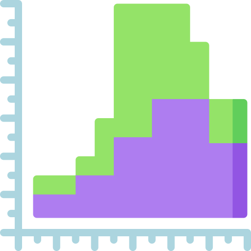 gráfico de área icono gratis