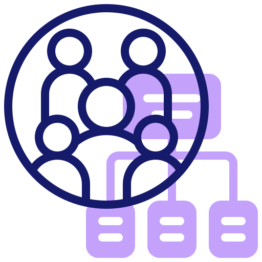 Organization Structure Inipagistudio Lineal Color Icon