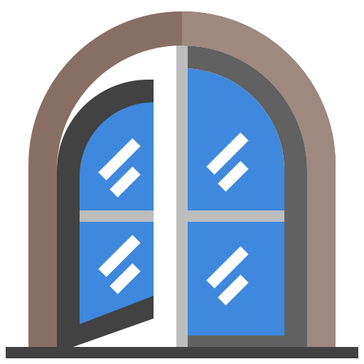 Open Window Surang Flat Icon