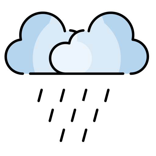 Rainy Generic Outline Color Icon