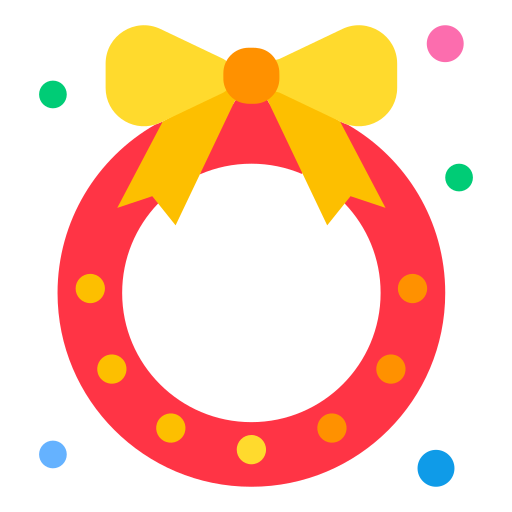 Christmas wreath Generic Flat icon