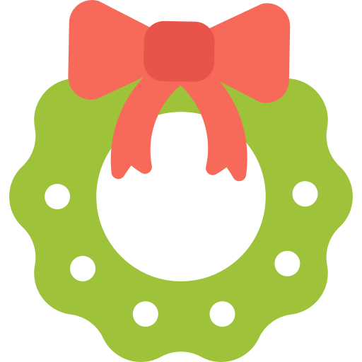 corona de navidad icono gratis