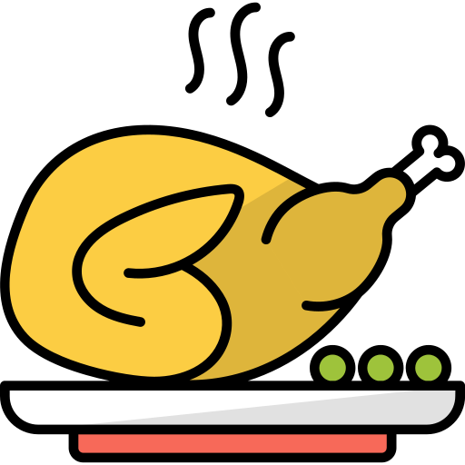 Roast chicken Generic Outline Color icon