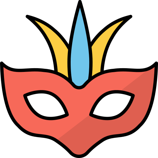Carnival mask Generic Outline Color icon