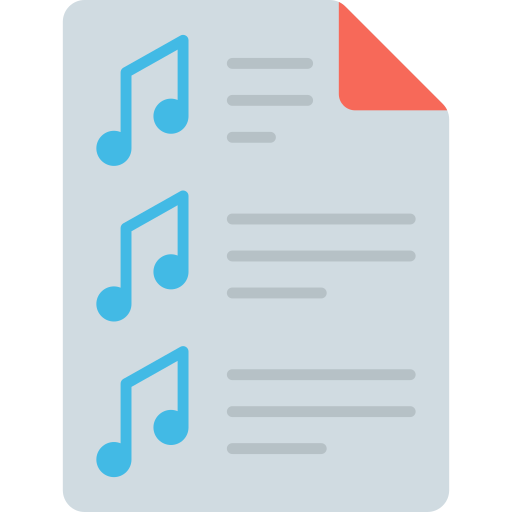 partitura icono gratis