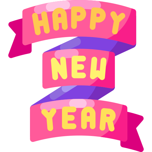 feliz año nuevo icono gratis