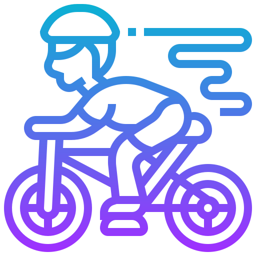 Cyclist Meticulous Gradient icon