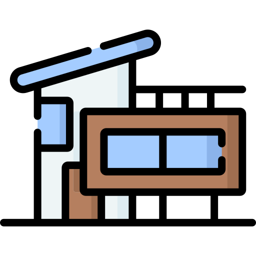 Modern house free icon Modern house free icon