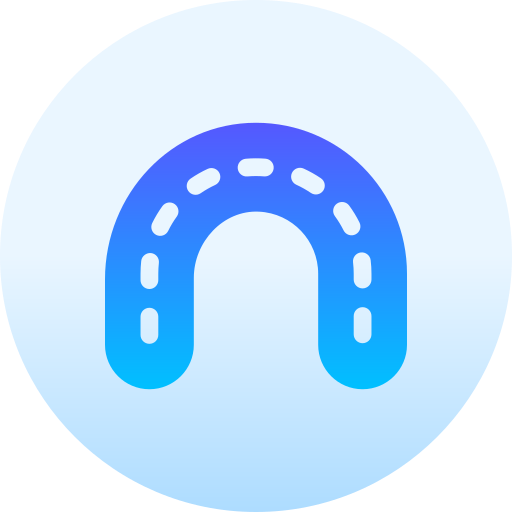 Mouth guard Basic Gradient Circular icon