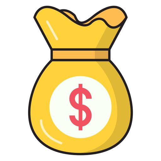 sac d'argent Icône gratuit