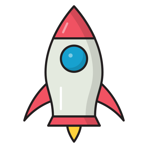 Rocket Vector Stall Lineal Color icon