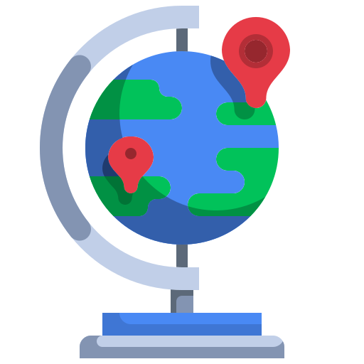 Globe - Free maps and location icons