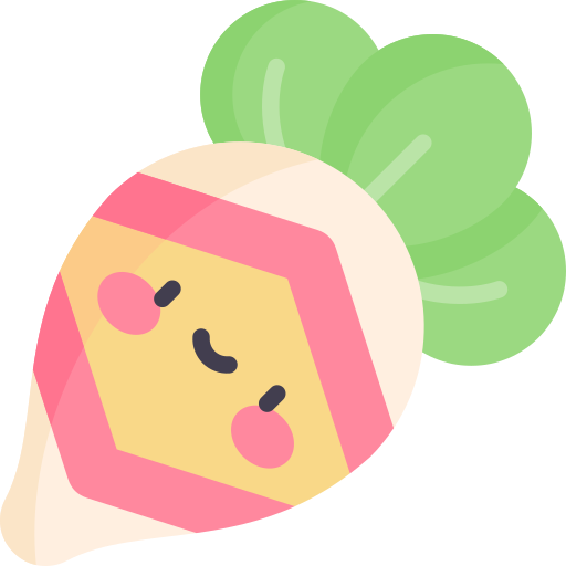 Radish Kawaii Flat icon