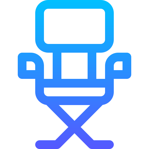 silla de camping icono gratis