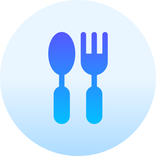 Cutlery Basic Gradient Circular icon