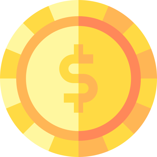 Coin Basic Straight Flat icon