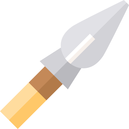 Spear Basic Straight Flat Icon