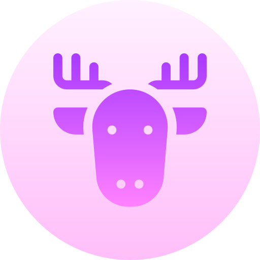 Deer Basic Gradient Circular icon