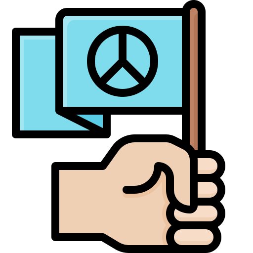 Peace Generic Outline Color icon