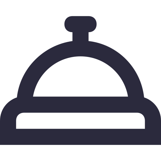 campana del hotel icono gratis