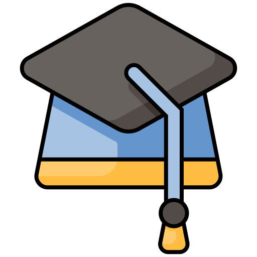 sombrero de graduacion icono gratis