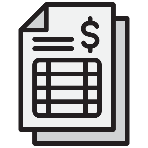 Bank statement - Free business and finance icons