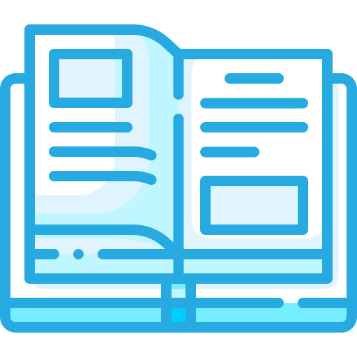 Open book Generic Blue icon