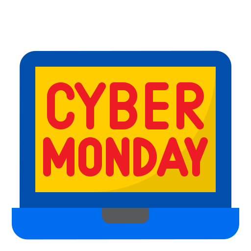 Cyber monday srip Flat icon