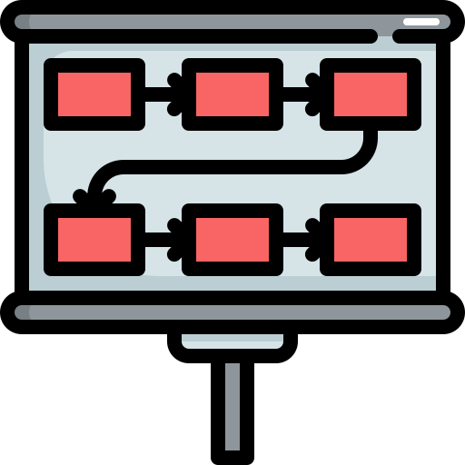 flujo de trabajo icono gratis