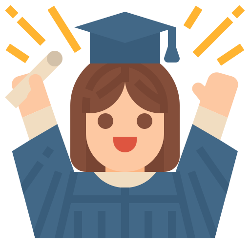 Graduate Free Education Icons