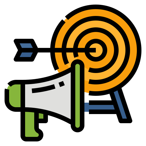 Targeted marketing free icon
