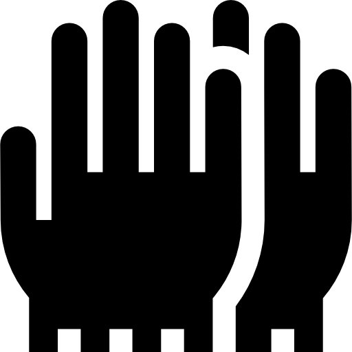 Gloves Basic Straight Filled icon